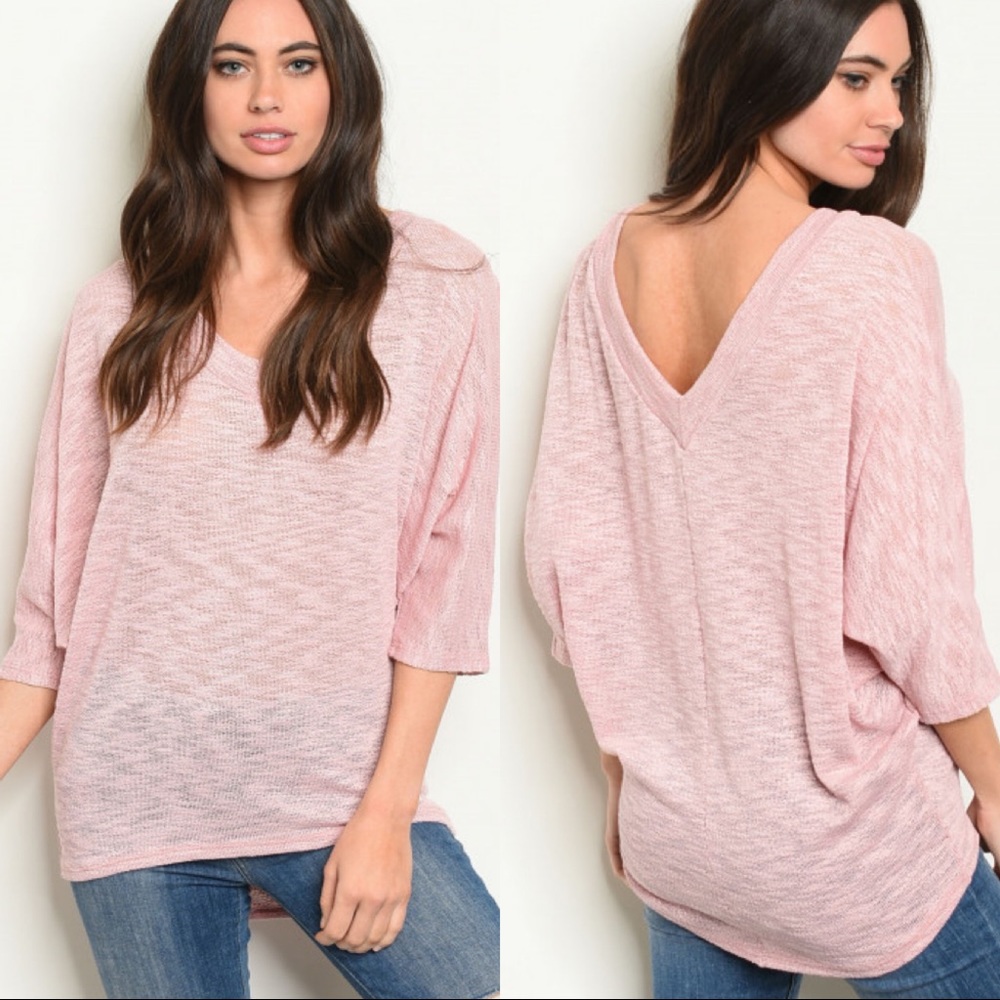 🆕Sheer Low Back Mauve Top